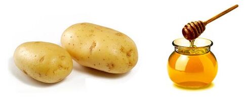 aardappelen en honing voor osteochondrose