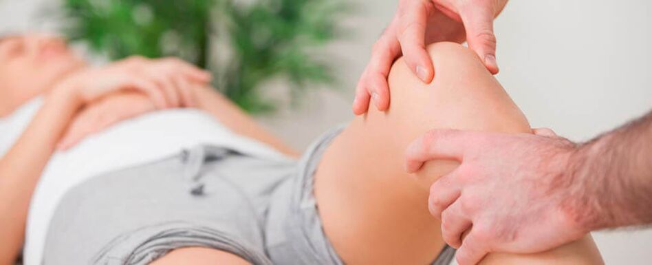 knie pijn massage